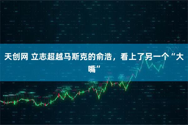 天创网 立志超越马斯克的俞浩，看上了另一个“大嘴”